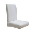 thumbnail image 2 of Solid Color Brushed High Elastic Chair Cover Soft And Comfortable Chair Seat Cover -proof And Dirt- Chair Slipcover Suitable For Dining Chair Clearance White, 2 of 5