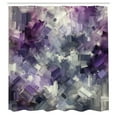 thumbnail image 4 of Ambesonne Purple Shower Curtain, Abstract Crystal Cave Art, 69"Wx70"L, Violet Pale Grey Dimgray, 4 of 4