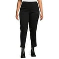 thumbnail image 4 of JMS Just My Size by Hanes Women's Plus Size 2 Pocket Pull On Pants, Single and 2 Pack, 4 of 7