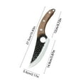 thumbnail image 3 of CheAAlet Hand Forged Stainless Steel Boning Knife with Wooden Handle, Includes Sheath - Versatile Meat Cutting Knife for Kitchen, Camping & BBQ, 3 of 8