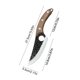 thumbnail image 2 of Cuchillo de carnicero Cuchillo de deshuesar de acero inoxidable forjado a mano con funda 27,5 cm Herramienta de corte de carne de alta resistencia Mango de madera ergonómico para cocina Camping BBQ, 2 of 7