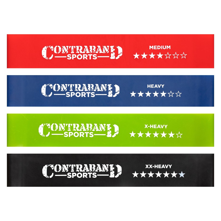 Contraband Sports 7439 Resistance Hip Bands/Booty Bands