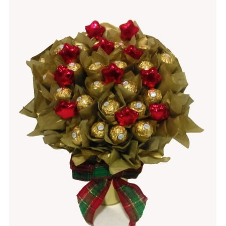 Chocolate Stars Ferreo Rocher Chocolate Bouquet Walmart Com