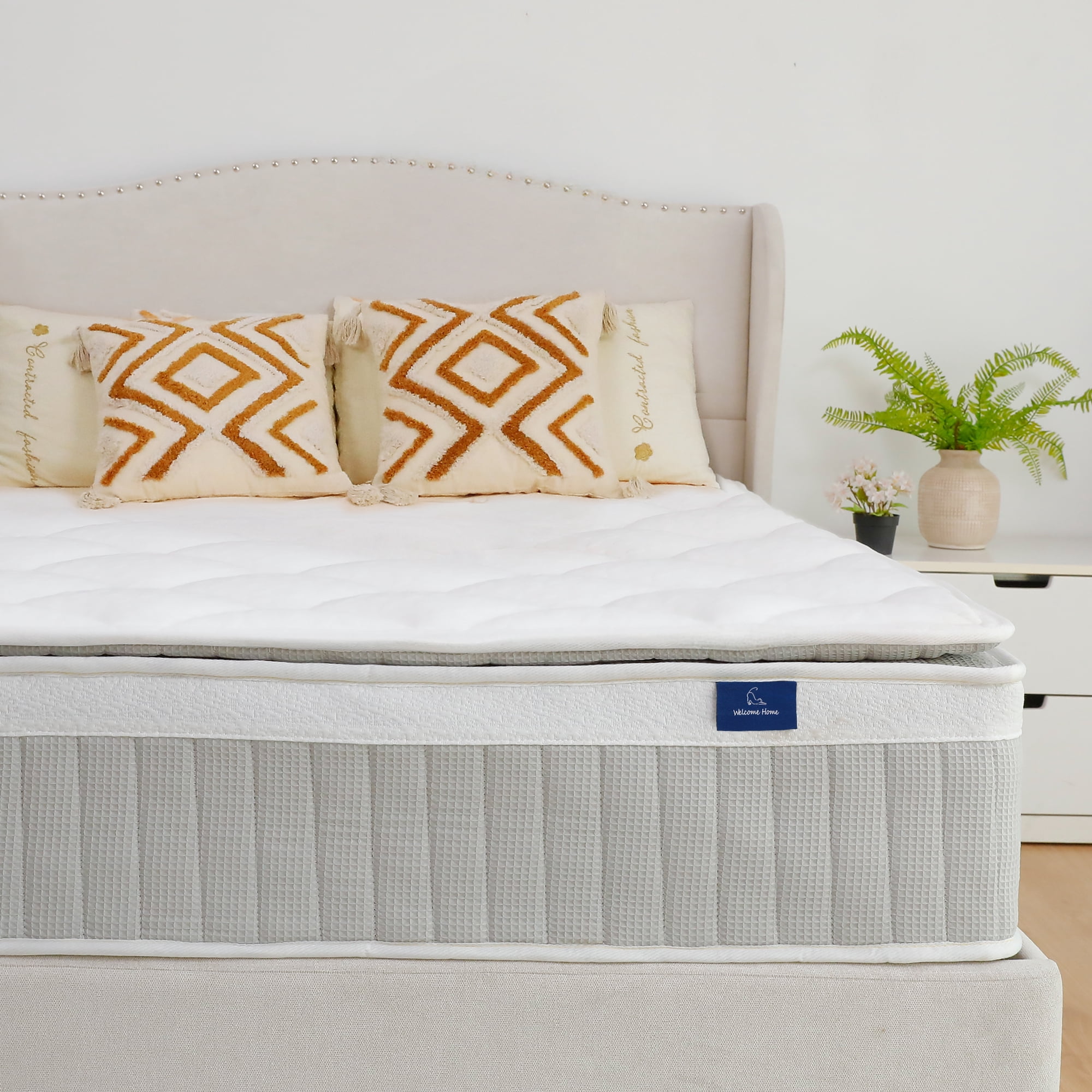 COFUNOK Queen Mattresses 12 Inch Hybrid Pillow Top Queen Size Mattress in a Box, Memory Foam and Pocket Coil Innerspring Mattresses, Cooling & Silent Sleep, Pressure Relief, Medium Feel