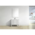 thumbnail image 2 of Kubebath Eiffel 36'' High Gloss White Vanity W/ Quartz Counter Top, 2 of 7