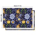 thumbnail image 6 of Pioneer Flower Floral Print Pattern Summer Placemats Table Placemats Set Of 4-Linen Kitchen Washable Placemats Table Mats 12x18 Inch Non-Slip Heat Resistant, 6 of 6