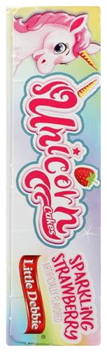 Little Debbie Unicorn Cakes, 48 Individually Wrapped Strawberry Cakes, 8 Count (Pack of 6)