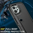 thumbnail image 6 of for Moto G 5G 2023 Case, [Shockproof] [Anti-Dust] [Heavy Duty Military Protection] Protective Anti Scratch Dual Layer Tough Rugged Hybrid Bumper Phone Case Cover for Motorola Moto G 5G 2023, Black, 6 of 9