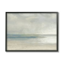 Stupell Abstract Beach Horizon Landscape Landscape Painting Black Framed Art Print Wall Art