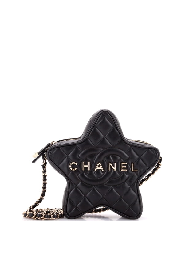 Pre-Owned CC Walk of Fame Star Bag Quilted Lambskin By Rebag