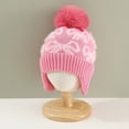 thumbnail image 6 of Suntak Toddler Beanies for Girls Warm Cute Pattern Winter Hat with Pom Pom 2-6 Years, 6 of 6