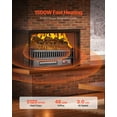 thumbnail image 4 of 20" Electric Fireplace Log Set w/ Remote - 5 Flame Effects, Adjustable Timer, Energy Efficient Heater for Bedroom, Living Room, 4 of 11