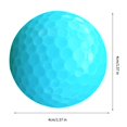 thumbnail image 2 of Golf De 6 Uds., Pelota De Entrenamiento De Golf Elástica De Doble Capa, Pelota De Práctica De Golf De Goma Sintética Para Accesorios De Golf Al Aire Libre, Azul Cielo Eigraketly OD007876-00, 2 of 7