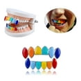 thumbnail image 2 of Esquirla 1 Piece Gold-plated Hip Hop Tooth Caps on Top 18K Rose Gold_Bottom, 2 of 8