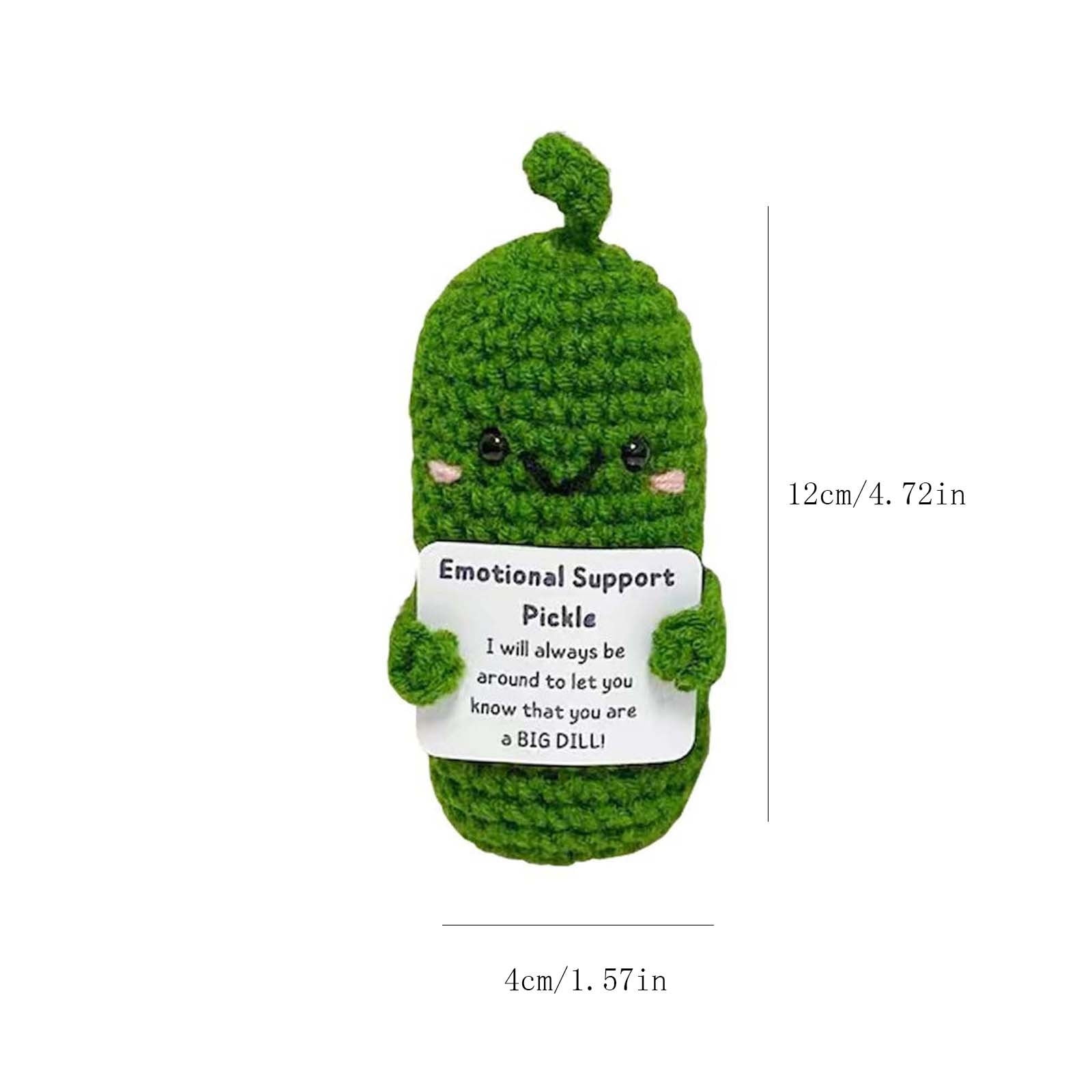 Cheap Crocheted Avocado Doll with Base Emotional Support Positive Life  Knitting Fruit Doll Stress Relief Comforting Toy Kids Adults Gift