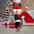thumbnail image 2 of Niaviben Christmas Leggings for Women Striped Leggings High Waisted Leggings for Women Pants Womens Trendy Pants Work Pants for Women Butt Scrunch Leggings Red 2XL, 2 of 4