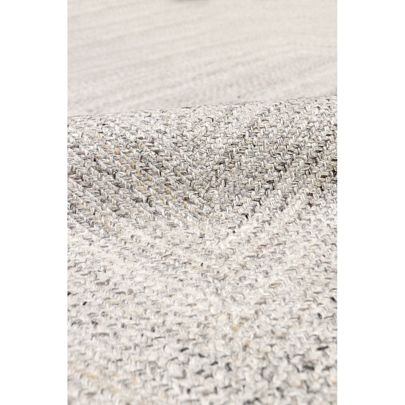 Pasargad Home Lagos 5' X 5' Hand Braided Grey/MultiColor Round Rug - All Ages, Indoors & Outdoors