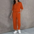 thumbnail image 5 of Womens Fall Casual Travel Lounge Sweatsuit, Fall Casual Wide Leg Baggy Sweatsuit Set 2 Piece Outfit Sweatsuit Set for Lounge Wear Fall Casual Travel Lounge Sweatsuit, 5 of 7