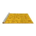 thumbnail image 2 of Ahgly Company Machine Washable Indoor Round Persian Yellow Traditional Area Rugs, 5' Round, 2 of 4