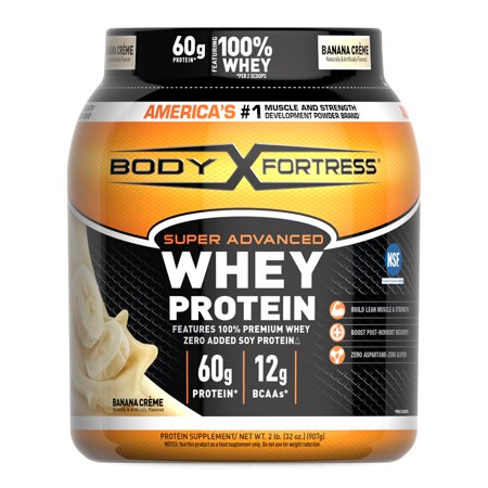 Body Fortress® Super Advanced Whey Protein Powder, Banana Crème, 2