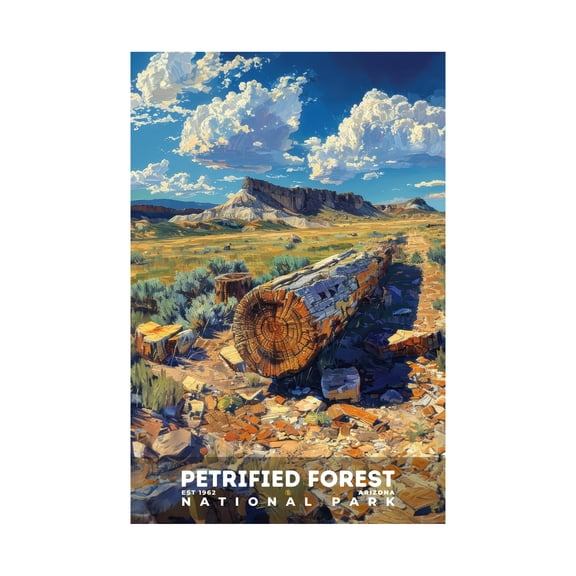 ELNEIT - Petrified Forest National Park Poster, Unframed Matte Paper, S14