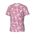 thumbnail image 5 of Vsdgher Cute Rabbit Print Men's Dry Fit Mesh Athletic Shirts Moisture Wicking Tennis T-Shirt Tops, 5 of 9