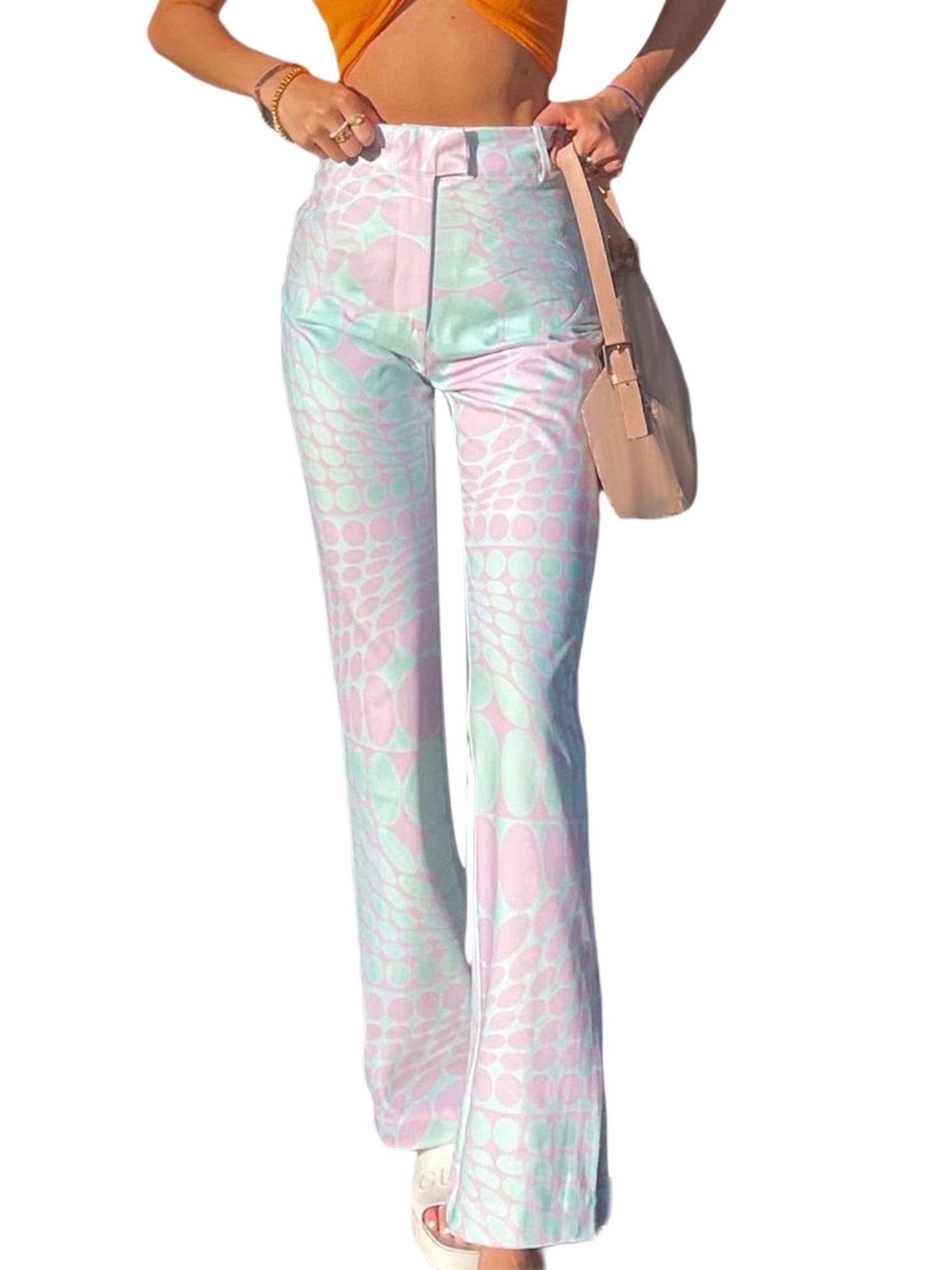 JBEELATE Womens High Waist Flare Pants 