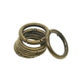 thumbnail image 4 of Rongfmy 6 Pieces Spring Gate O Rings 32mm Snap Clip for Bag Keychains Craft Supplies Bronze, 4 of 9