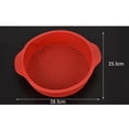 thumbnail image 5 of 2x 10 Round Silicone Cake Pan Bread Pizza Pastry Muffin, 5 of 6