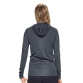 thumbnail image 5 of Expert Brand USA-Made Women's Athletic Heather Hoodie Shirt, Dark Heather Charcoal, Medium, 5 of 6