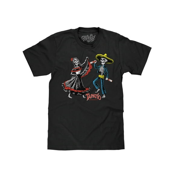 Tee Luv Men's Tapatio Hot Sauce Skeleton Graphic T-Shirt (M)