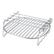 thumbnail image 1 of Brochetas de Barbacoa de Acero inoxidable de Doble Capa Bandeja para Hornear Freidora Al Aire Libre BBQ Roaster Rotisserie Sobre 304 Silver de Acero inoxidable 1 Paquete, 1 of 7