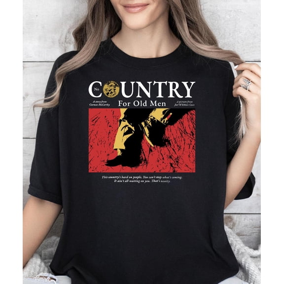 No Country for Old Men T-Shirt, Anton Chigurh Fan Tee, Cult Thriller Movie###ANANDHIS ART LLC