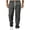 Dark Gray, variant on Man's Twill Chino Pants Drawstrings Casual Loose Stretch Jogger Pants Elastic Waist Trousers with Pockets White M