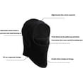 thumbnail image 6 of GIXUSIL Warm Fleece Balaclava Ski Bike Full Face Mask Neck Warmer Winter Sports Cap, 6 of 7