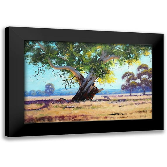 Gercken, Graham 18x13 Black Modern Framed Museum Art Print Titled - Red Gum Painting