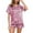Hot Pink, variant on TSADFHJI Silk Robes for Women Kimono Womens Home Clothes Short Sleeved Silk Like Pajamas Womens Summer Multicolor Suit M Black