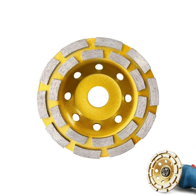 SharkTRUE Roue de Meule en Béton Turbo 125mm, 10 Segments pour Broyeur d'Angle