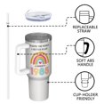 thumbnail image 4 of 1pc 40 years old 40oz Tumbler with Straw & Handle - Insulated Stainless Steel Cup | Holiday Gift for Man Women (Christmas, Valentine's, Birthday), 4 of 7