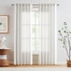 thumbnail image 2 of Cortinas Jinchan, mezcla de lino a rayas, 229 cm de largo, color gris, 2 paneles, 2 of 9