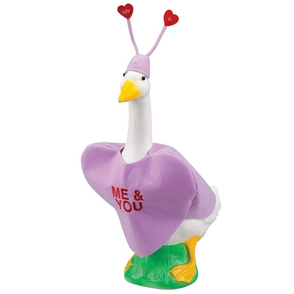 Gaggleville Conversation Heart Baby Goose Outfit, Fits Baby 17" H Statue