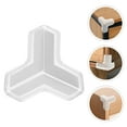 thumbnail image 6 of 4-Pack Clear Corner Guards Transparent Edge Protectors Child Safety Bumpers for Furniture Tables Desks Dressers, 6 of 9