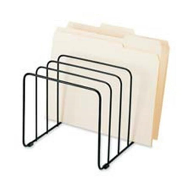 Desktop File Sorter- 5-2in. Compartments- 10-.25in.x8in.x.44in.- BK