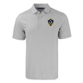 thumbnail image 2 of Men's Cutter & Buck Gray/White LA Galaxy Forge Eco Double Stripe Stretch Recycled Tri-Blend Polo, 2 of 3