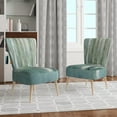 thumbnail image 4 of Designart "Green Forest Dream" Upholstered Traditional Accent Chair - Arm Chair, 4 of 5