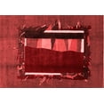 thumbnail image 1 of Ahgly Company Indoor Rectangle Abstract Red Modern Area Rugs, 7' x 10', 1 of 4