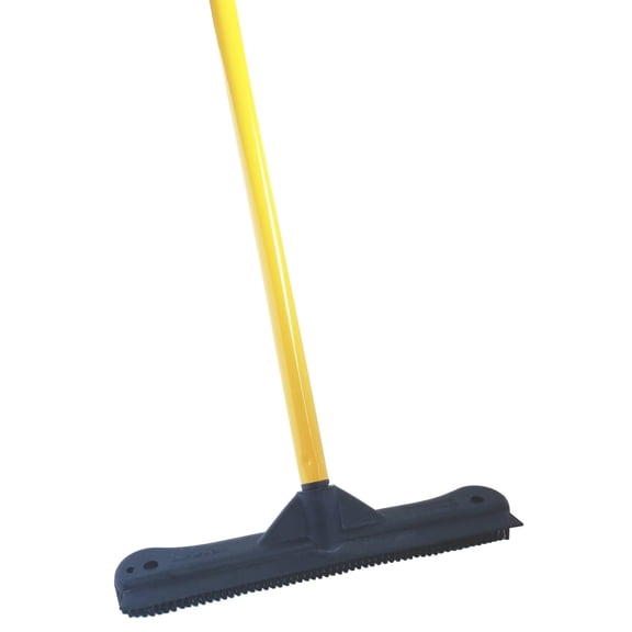 Sweepa 250i 12 in. Rubber Pet Hair Broom - Complete Set With Telescoping Pole