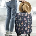 thumbnail image 2 of Dark Blue Little Princess Pattern Luggage Cover Fashion Suitcase Cover Baggage Covers Fit 25-28 Inch Luggage (Go Travel), 2 of 5