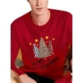 thumbnail image 2 of Matching Family Merry Christmas Shirts Tops Sweatshirts Women Men Boy Girl Long Sleeve Xmas Tree Print Pullover Blouses, 2 of 3