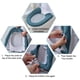 thumbnail image 3 of Funda para asiento de inodoro, funda para asiento de inodoro de tela de fibra lavable, elástica y fija, fácil de instalar y limpiar, 3 of 7